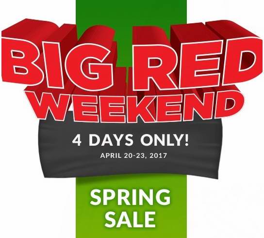  Canadian Tire Big Red 春季特卖！全场3折起，4月20日店内购物满200元送50元礼品卡！