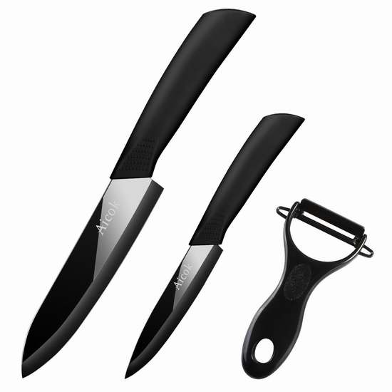  Aicok 高品质陶瓷刀具3件套 17.98加元限量特卖！