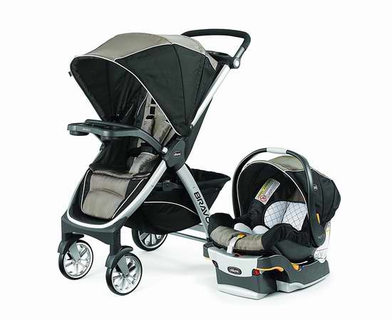  历史新低！Chicco 智高 7976151 Bravo Kf30 婴儿推车提篮安全座椅旅行套装 449.99加元限时特卖并包邮！两色可选！