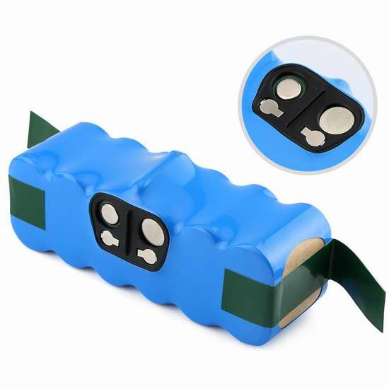  BAKTH 14.4V iRobot Roomba 4000mAh 扫地机器人兼容电池 27.19加元限量特卖！