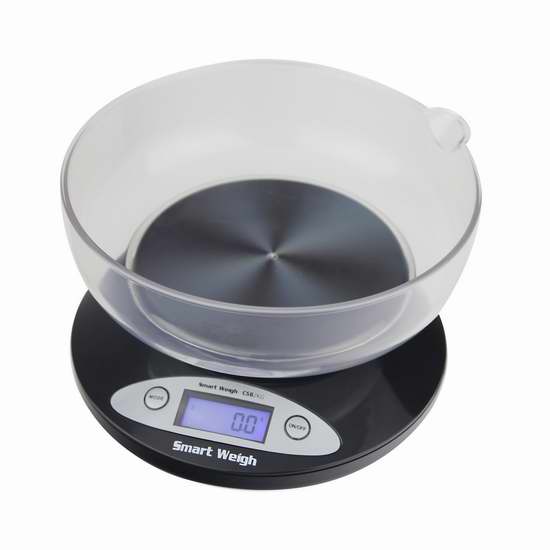  Smart Weigh CSB2KG 家用数字厨房秤3.6折 12.74加元限量特卖！