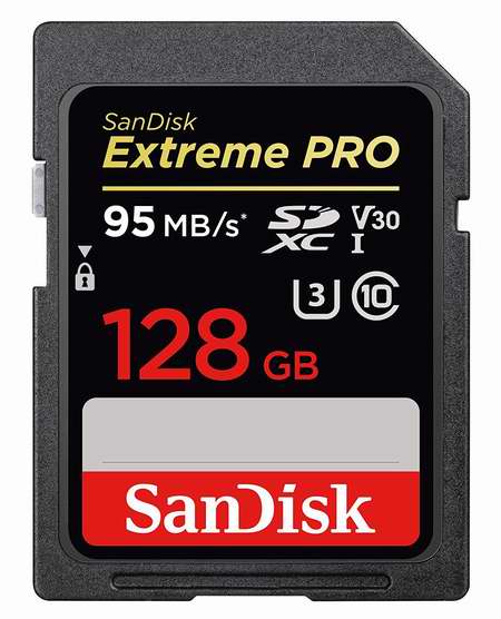  历史最低价！SanDisk Extreme Pro 128GB SDXC 95MB/s 极速储存卡 80.99加元包邮！
