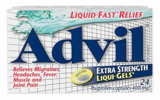  Advil 布洛芬 Extra Strength 加强型（24液态胶囊/32固态片剂） 9.99加元！