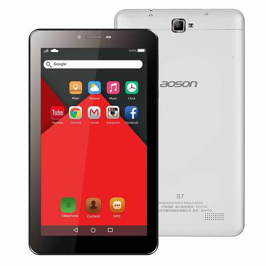  AOSON 7英寸双卡双待3G手机双频平板电脑 58.99加元限量特卖并包邮！