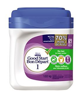  加拿大 Nestle 雀巢 Good Start 1含DHA&ARA益生菌配方奶粉 37.74加元（1.02 kg ），walmart同款原价 46.98加元，包邮