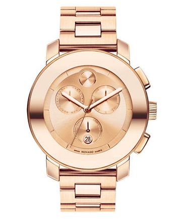  MOVADO BOLD玫瑰金男士腕表 594.99加元，原价 850加元，包邮