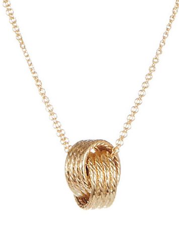  爱的宣誓！FINE JEWELLERY 14K 双链爱情结项链 352.5加元，原价 1175加元，包邮