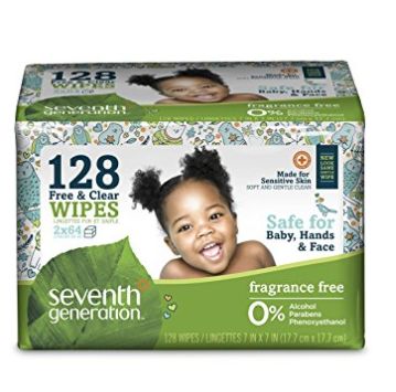  Seventh Generation 婴儿湿巾 7.01加元（128张），原价 12.49加元