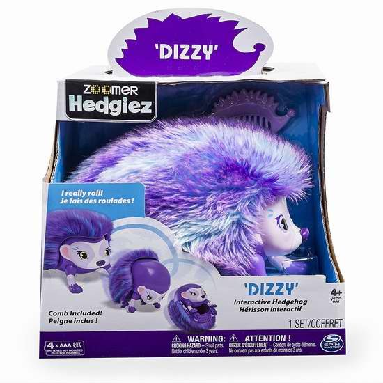  历史新低！Zoomer Hedgiez 电子智能宠物Dizzy刺猬5.6折 29.5加元限时特卖！