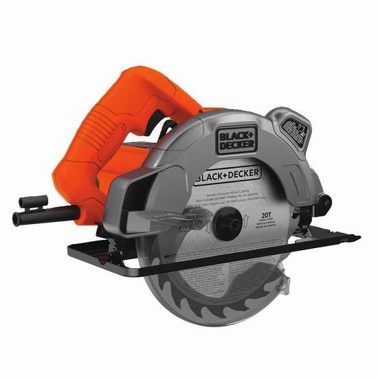  历史新低！BLACK+DECKER BDECS300C 13安培激光圆锯5.1折 49.99加元限时特卖并包邮！