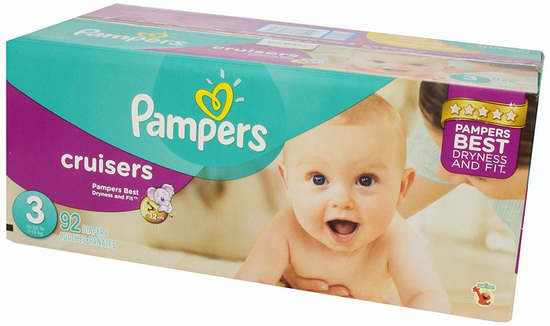  历史新低！Pampers 帮宝适 Cruisers 系列婴幼儿尿不湿/纸尿裤 14.99加元限时特卖！