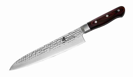  历史新低！ZHEN 臻牌 VG-10 67层大马士革钢锤纹 9.5英寸主厨刀5.1折 117.2加元包邮！
