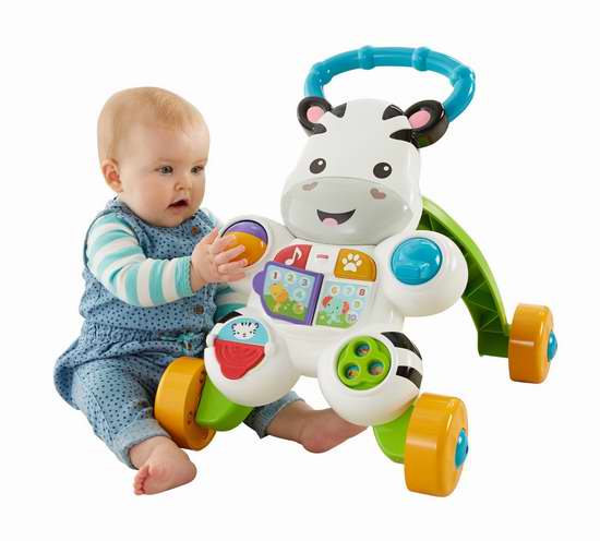  历史最低价！Fisher-Price 费雪 Learn with Me 多功能小斑马踏步车 19.97加元！