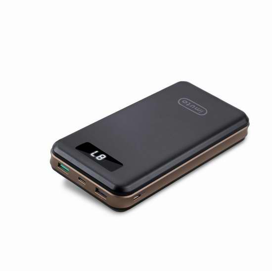  iMuto 30000mAh 高通快充3.0 USB-C 超紧凑超大容量便携式移动电源/充电宝 67.99加元限量特卖并包邮！