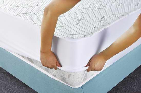  Utopia Bedding 竹纤维 防水防过敏 Twin 床垫保护套 21.99加元限时特卖！