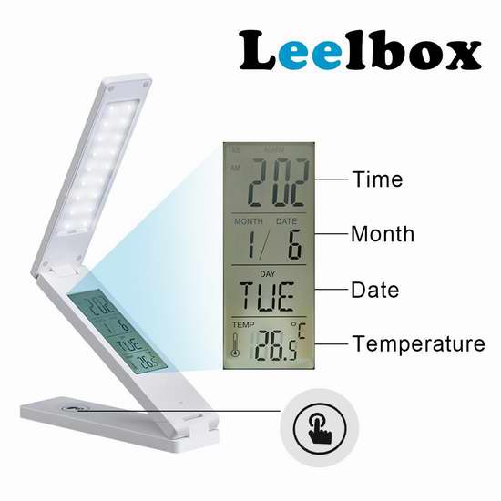  历史新低！Leelbox FX-010 多功能LED节能护眼台灯5折 9.99加元限量特卖！