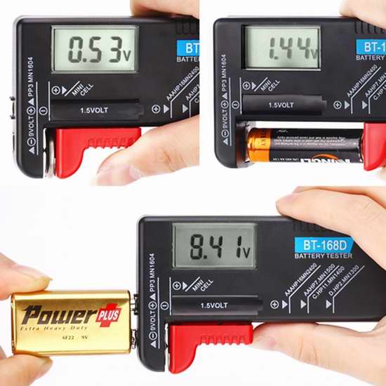  Hapurs 通用数字电池电量测试仪3.2折 8.22加元限量特卖！