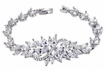  UMODE Jewelry 枫叶造型 时尚锆石水晶手链3折 23.09加元限量特卖！