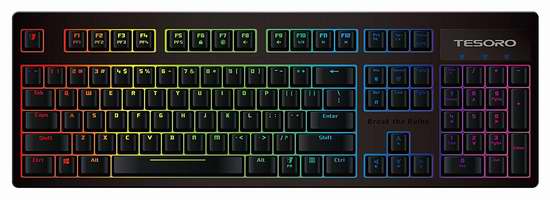  历史新低！Tesoro 铁修罗 Excalibur Spectrum TS-G7SFL 克力博剑 红轴 幻彩RGB背光游戏机械键盘3.4折 73.93加元限时特卖并包邮！