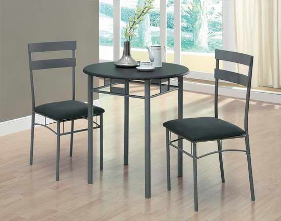  历史新低！Monarch Specialties I 3095 时尚餐桌椅3件套 158.23加元限时特卖并包邮！