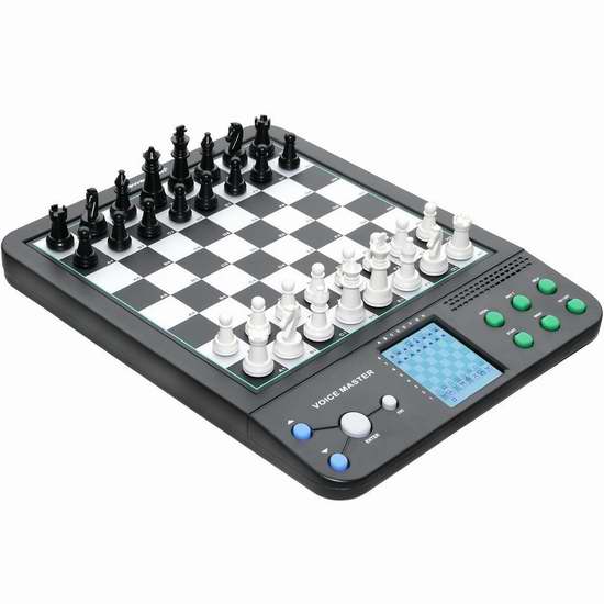  PowerBrain 8合一智能语音国际象棋 84.95加元限量特卖并包邮！