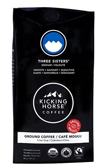  Kicking Horse Coffee有机研磨咖啡 9.99加元（4种味道可选），原价 16加元