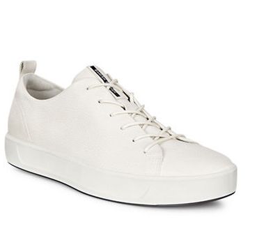  ECCO Soft 8 白色运动鞋 132加元，原价 220加元，包邮