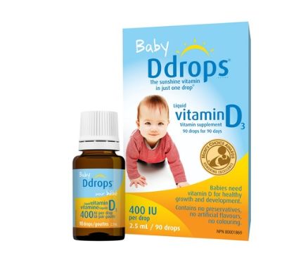  Baby Drops  400IU婴儿维生素D3滴剂90滴 9折10.79加元起