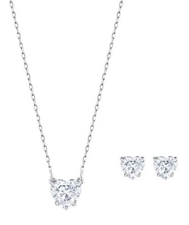  SWAROVSKI 施华洛世奇心形项链+耳环套装 119.2加元，原价 149加元，包邮