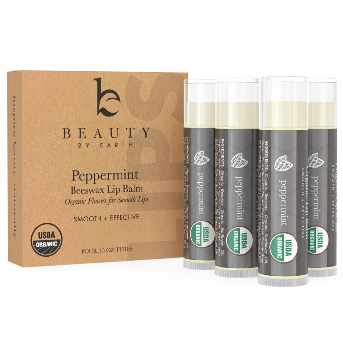  Beauty By Earth天然蜂蜡润唇膏 11.04加元限量特卖（薄荷味），原价 19.99加元