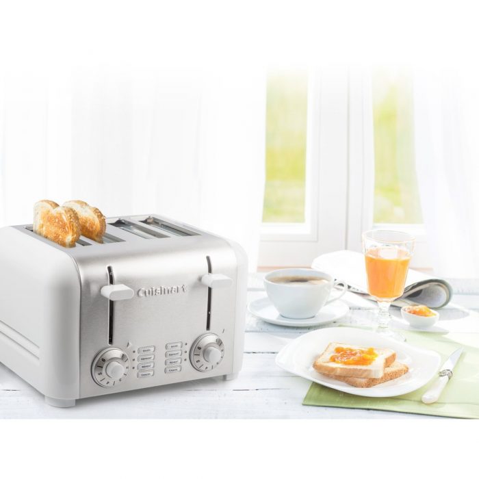  CUISINART CPT-340WC 不锈钢4片烤面包机 69.99加元，原价 77.98加元，包邮