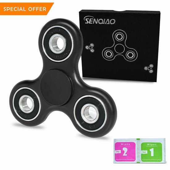  解压神器！SENQIAO EDC Fidget Spinner 陶瓷轴承超长旋转指尖陀螺 7.98加元限量特卖！4色可选！