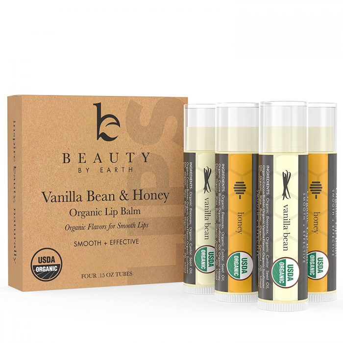  Beauty by Earth 100%纯天然滋润唇膏 4支 10.83加元，原价 27.99加元