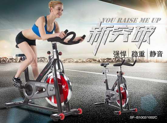  历史新低！Sunny Health & Fitness SF-B1002C 链条版 豪华家用动感健身自行车 272.09加元限时特卖并包邮！