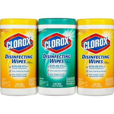  精选7款 Clorox 高乐氏 多用途消毒清洁湿纸巾特价销售，满40加元额外立减10加元！