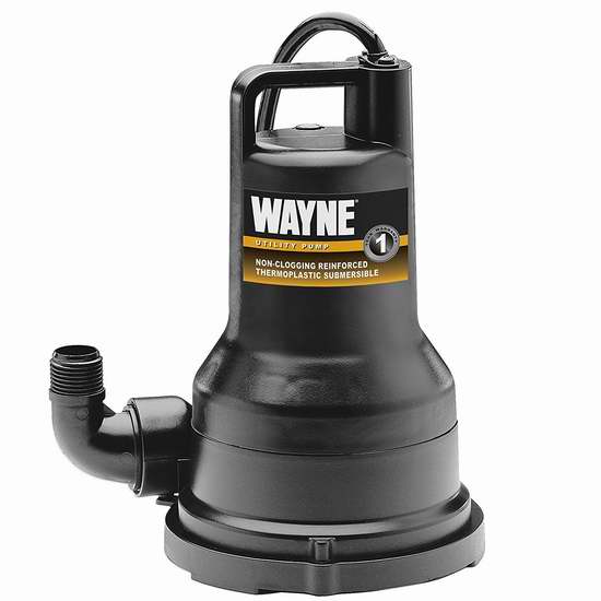 金盒头条：历史最低价！Wayne VIP50 1/2马力 便携式电动水泵 96加元限时特卖并包邮！