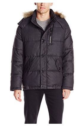  Calvin Klein 男式连帽防寒服（XL，L码）2.2折 55.18-57.41加元起限时清仓并包邮！2色可选！