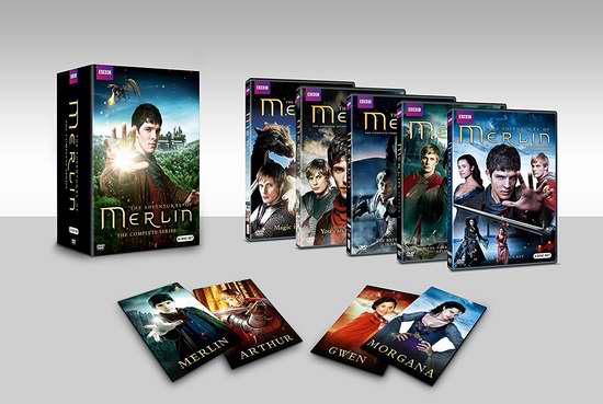  金盒头条：历史新低！大型魔幻电视剧《Merlin 梅林传奇》DVD全集 57.99加元限时特卖并包邮！
