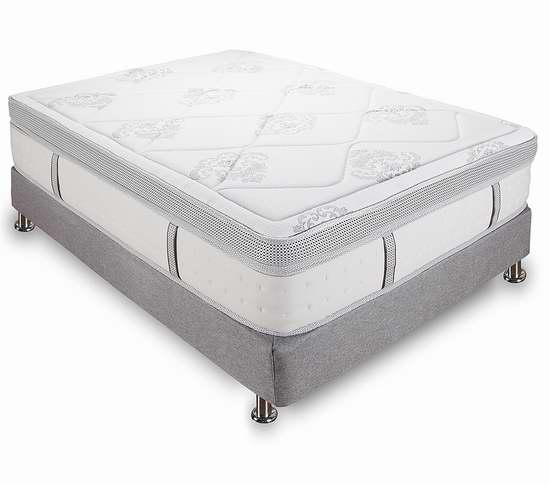  历史新低！Classic Brands Gramercy 14英寸 Cool凝胶记忆海绵+弹簧 Queen 床垫 429.99加元包邮！