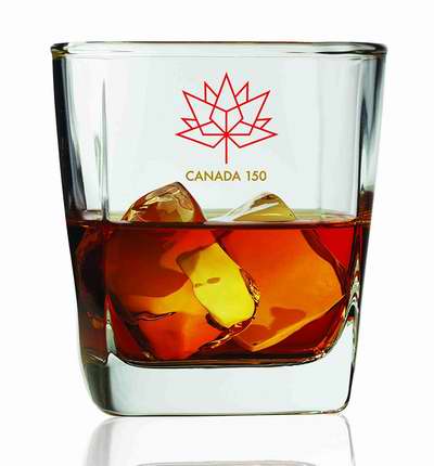  历史新低！Brilliant 加拿大150周年国庆纪念 豪华威士忌水晶玻璃杯/酒杯2件套4.6折 8.24加元！