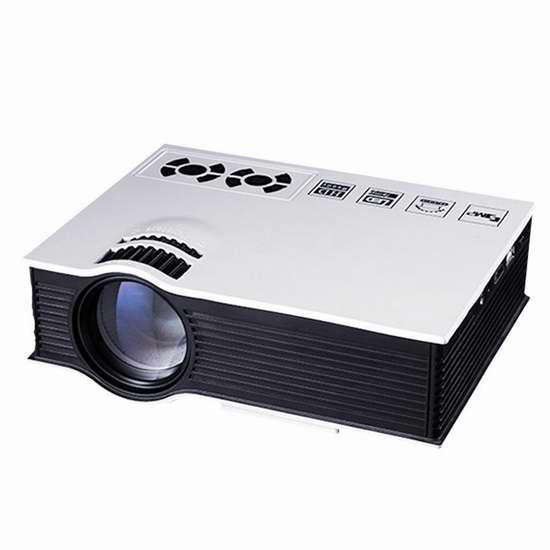 Lary intel G40+ Pro 1800流明 1080P高清 家庭影院LED投影仪 67.99加元限量特卖并包邮！