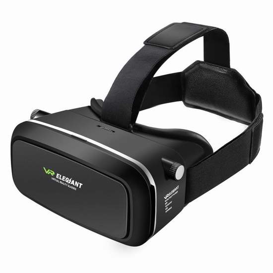  ELEGIANT 3D VR 头戴式虚拟现实眼镜 13.33加元限量特卖！