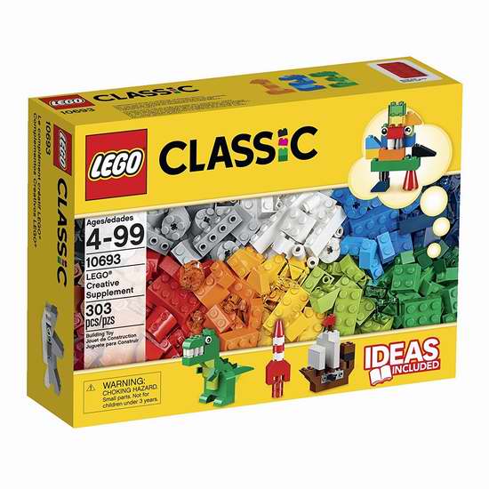  历史最低价！LEGO 乐高 10693 经典创意系列积木补充装（303pcs） 12.5加元！