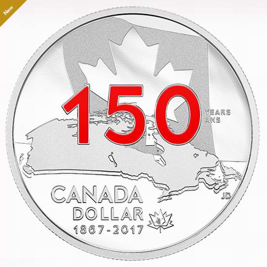  2017搪瓷特别版 加拿大国庆150周年《Our Home and Native Land》纯银纪念币 69.95加元销售！