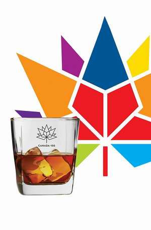  历史新低！Brilliant 加拿大150周年纪念 豪华威士忌水晶玻璃杯/酒杯2件套 9.99加元限时特卖！