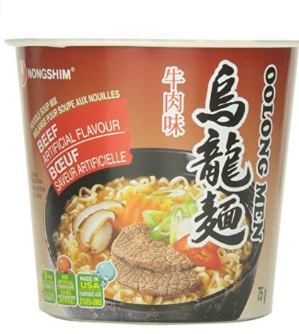  Nongshim 美味农心牛肉碗装方便面 1.28加元，原价 2.99加元