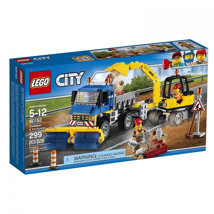  LEGO 乐高 60152 城市系列 扫街车与挖掘机 19.97加元，原价 34.99加元