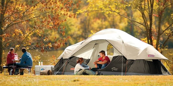  Coleman Red Canyon 超大8人家庭野营帐篷 124.98加元包邮！