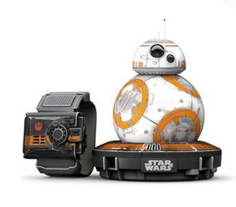  Star Wars 星球大战战斗版BB-8 机器人+原力手环 149.95加元，原价 249.95加元，包邮