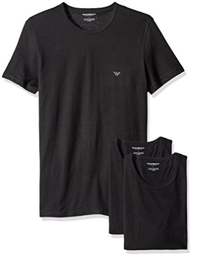 Emporio Armani阿玛尼T恤 3件套 41.16加元（XL），原价 64.19加元，包邮